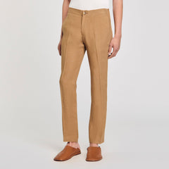 Sandro / Linen trousers Dark Sand
