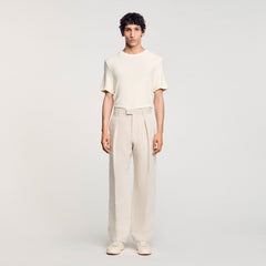 Sandro / Wide-leg trousers with creases Oats