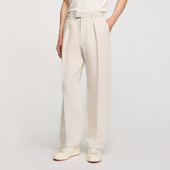 Sandro / Wide-leg trousers with creases Oats