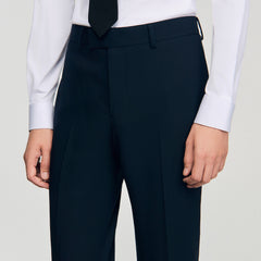 Sandro / Wool suit trousers Navy Blue