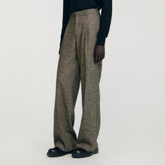 Sandro / Wide-leg suit trousers String Chine