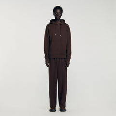 Sandro / Logo hoodie Chocolate