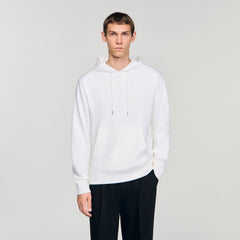 Sandro / Logo hoodie Optic White