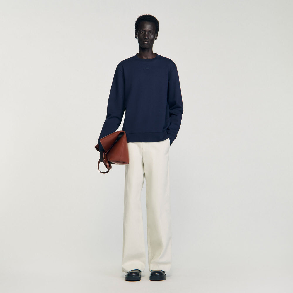 Sandro / Logo sweatshirt Midnight Blue