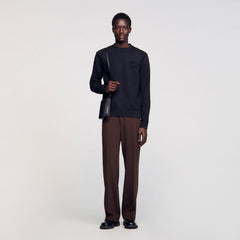Sandro / Patch sweatshirt Black