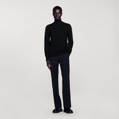 Sandro / Turtleneck wool sweater Black