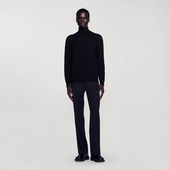 Sandro / Turtleneck wool sweater Black