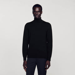 Sandro / Turtleneck wool sweater Black