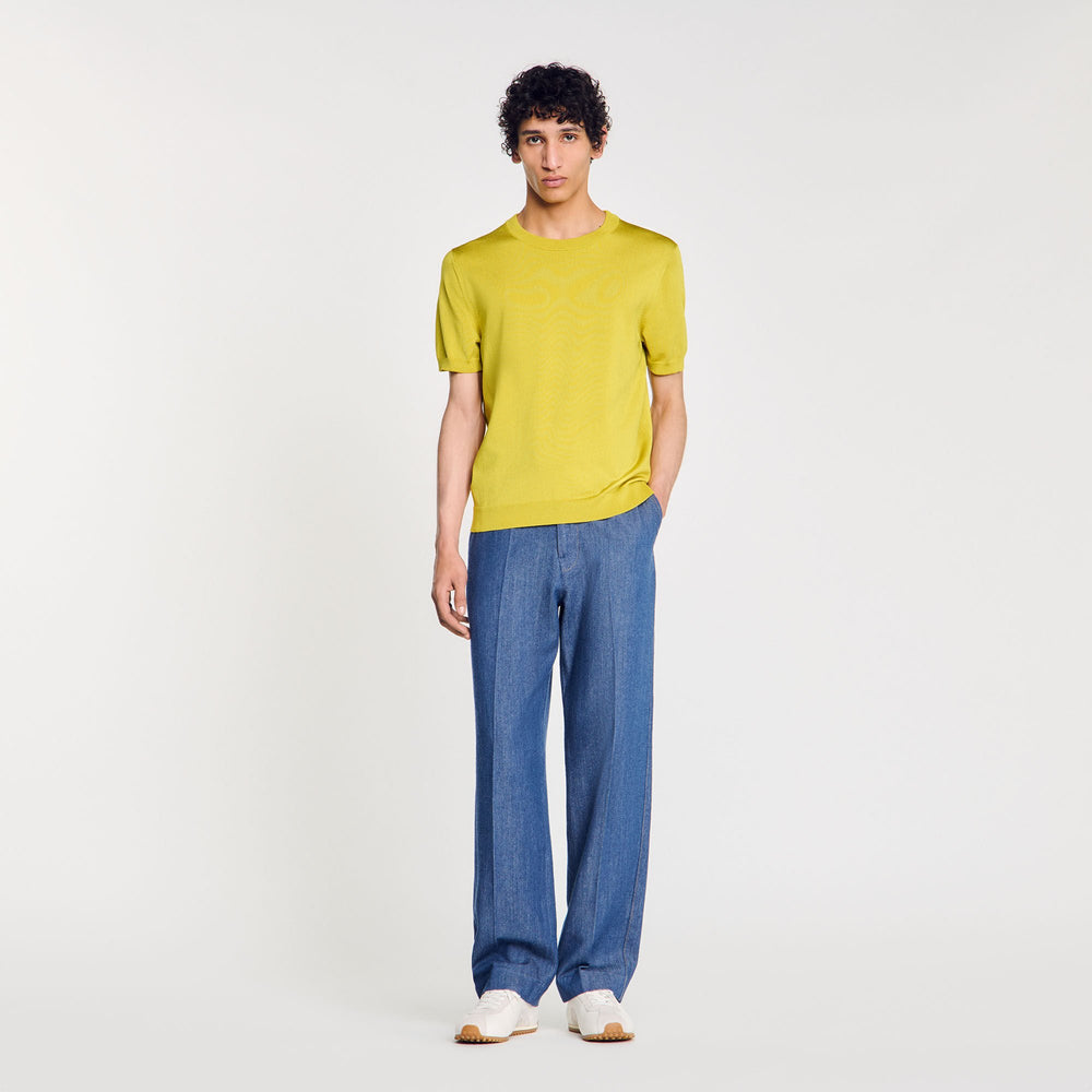Sandro / Knitted T-shirt Super Green