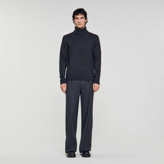 Sandro / Wool and cashmere turtleneck Dark Grey