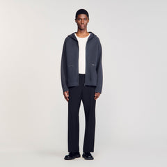 Sandro / Milano knit hooded cardigan Fonte
