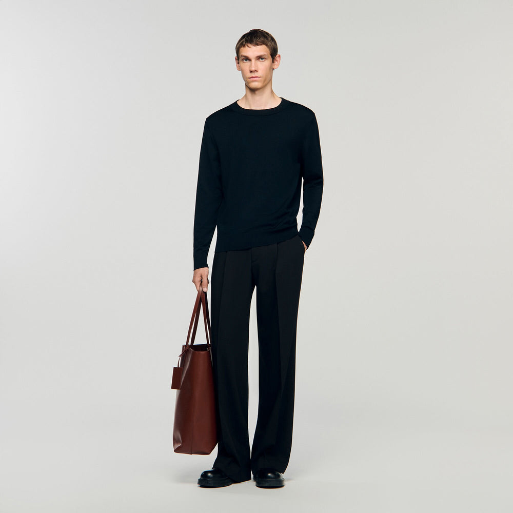 Sandro / Fine knit sweater Black