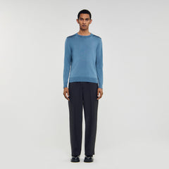 Sandro / Fine knit sweater Blue Office
