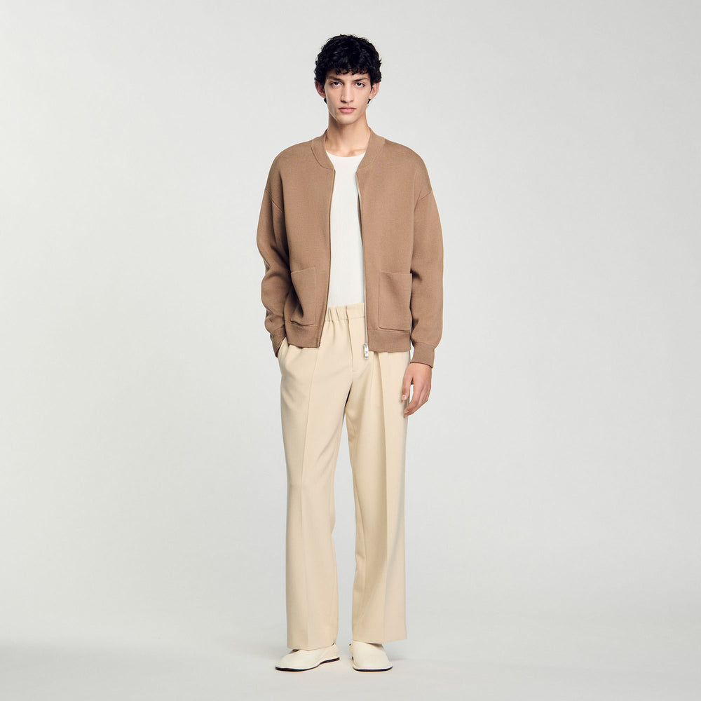 Sandro / Knit jacket Dark Sand