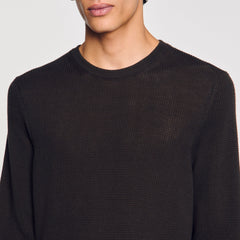 Sandro / Textured knit sweater Dark Kaki.