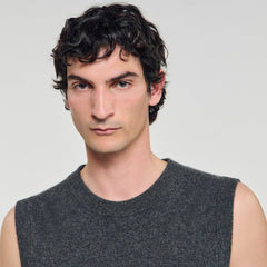 Sandro / Cashmere sweater vest Heather Charcoal