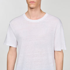 Sandro / Certified linen T-shirt White