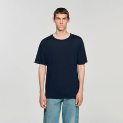 Sandro / Certified linen T-shirt Navy Blue