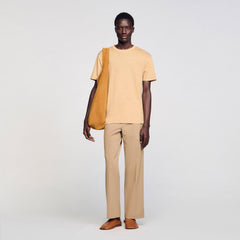 Sandro / Linen T-shirt Nut