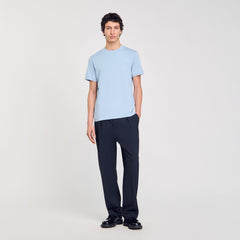 Sandro / Cotton T-shirt Blue Sky