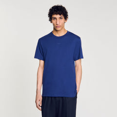 Sandro / Cotton T-shirt with logo Royal Blue