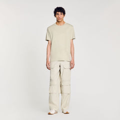 Sandro / Cotton T-shirt with logo Light Kaki.