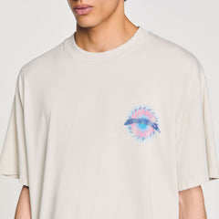 Sandro / Sun motif T-shirt Vintage White