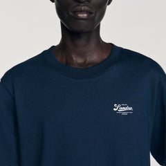 Sandro / T-shirt with appliqué logo Midnight Blue