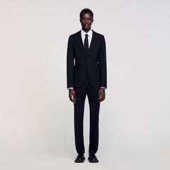 Sandro / Virgin wool suit jacket Black