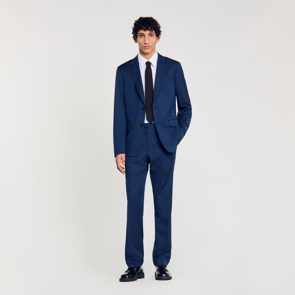 Sandro / Wool suit jacket Royal Blue