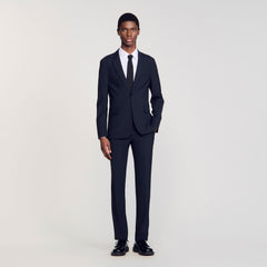 Sandro / Wool suit jacket Navy Blue