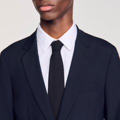 Sandro / Wool suit jacket Navy Blue