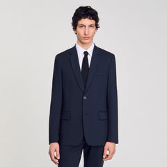 Sandro / Wool suit jacket Midnight Blue