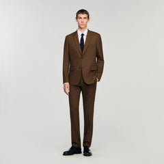 Sandro / Wool suit jacket Tobacco Brown