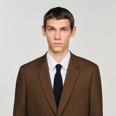 Sandro / Wool suit jacket Tobacco Brown