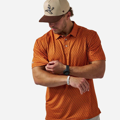 Burlebo Performance Polo - Vintage Helmets - Orange