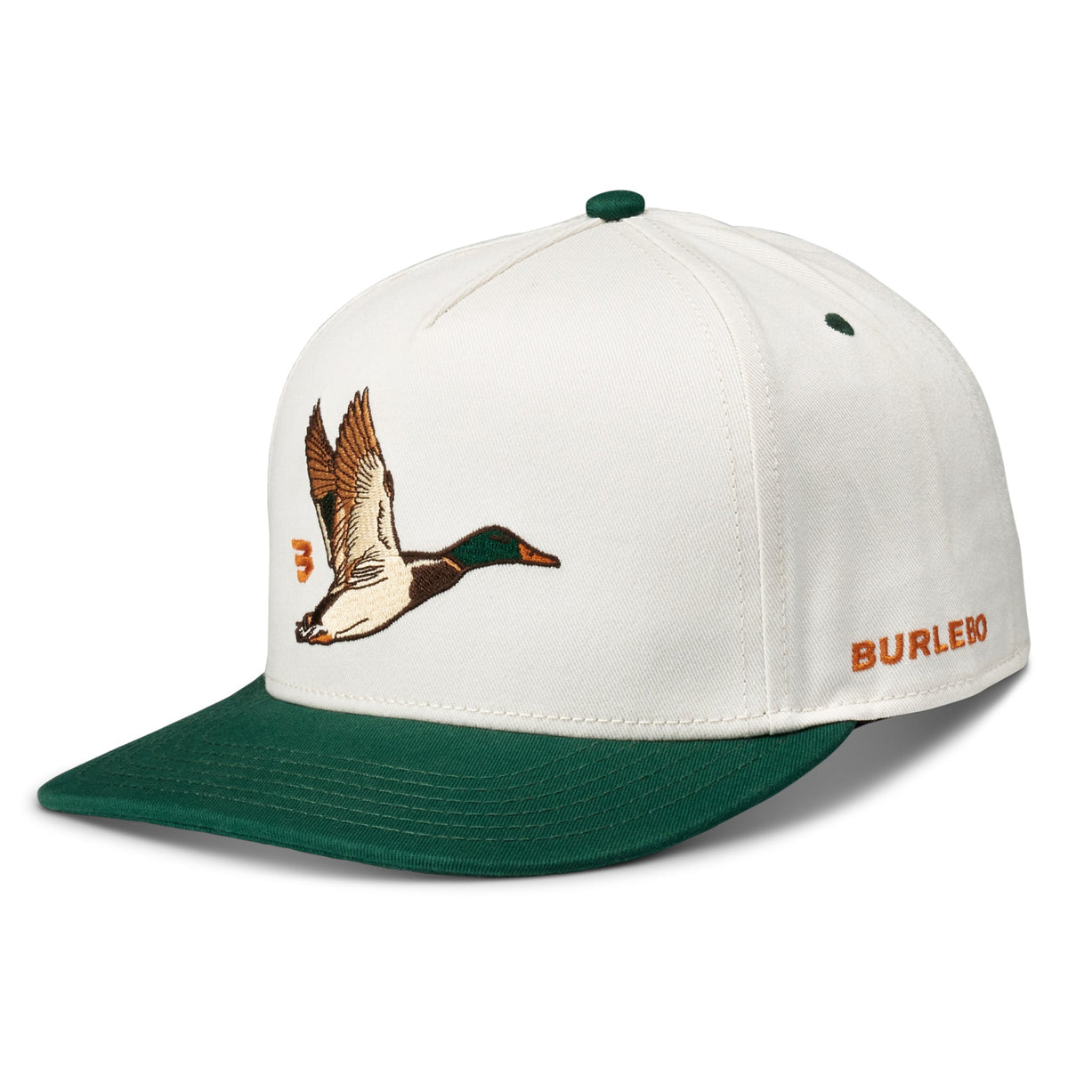 Burlebo Flying Duck Cap | Cream & Green Bill