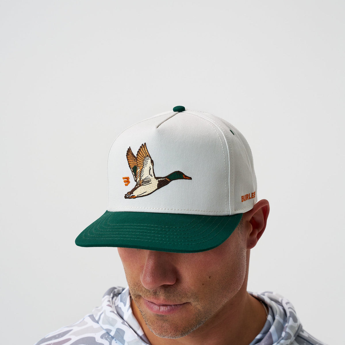 Burlebo Flying Duck Cap | Cream & Green Bill