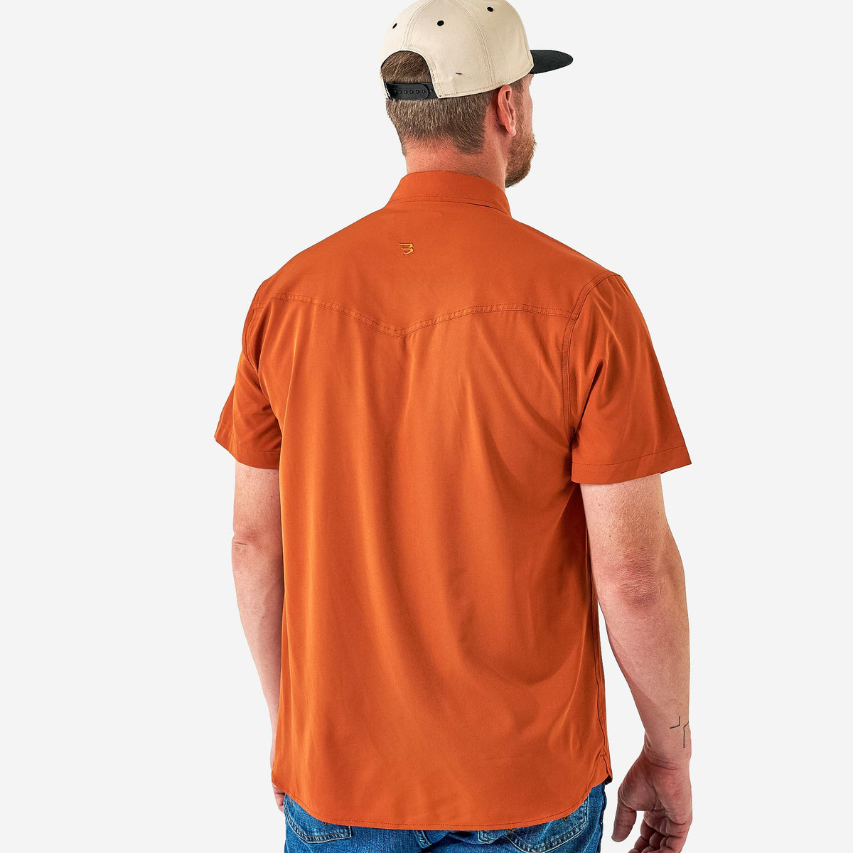 Burlebo Orange Performance Western Shirt