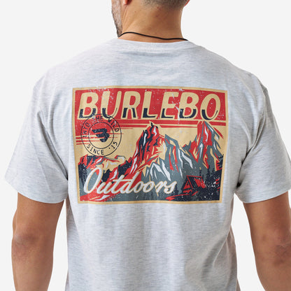 Burlebo Short Sleeve Tee - Into The Wild - Ash Grey