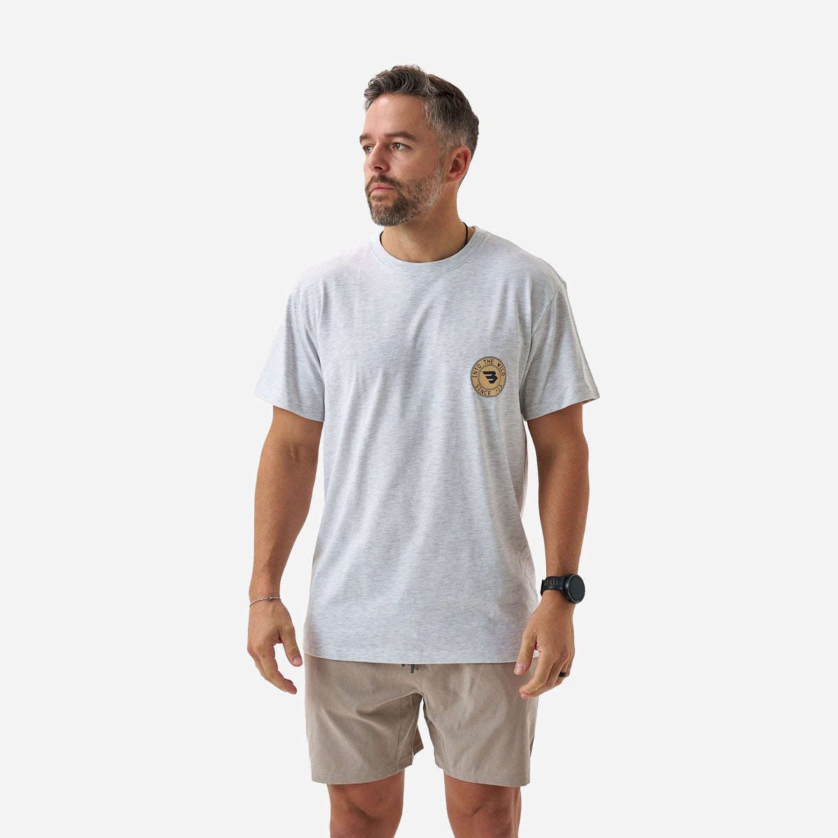 Burlebo Short Sleeve Tee - Into The Wild - Ash Grey