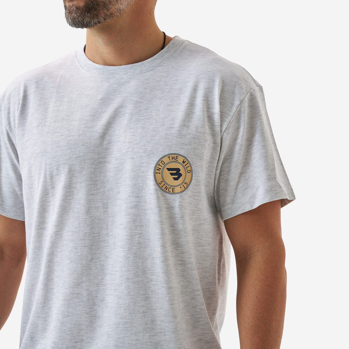 Burlebo Short Sleeve Tee - Into The Wild - Ash Grey