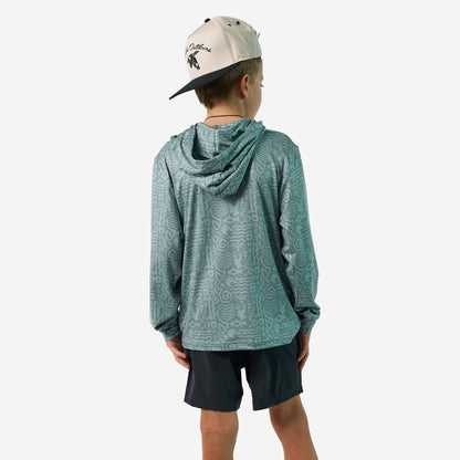 Burlebo Youth Performance Hoodie | Mayan Outdoors Sage