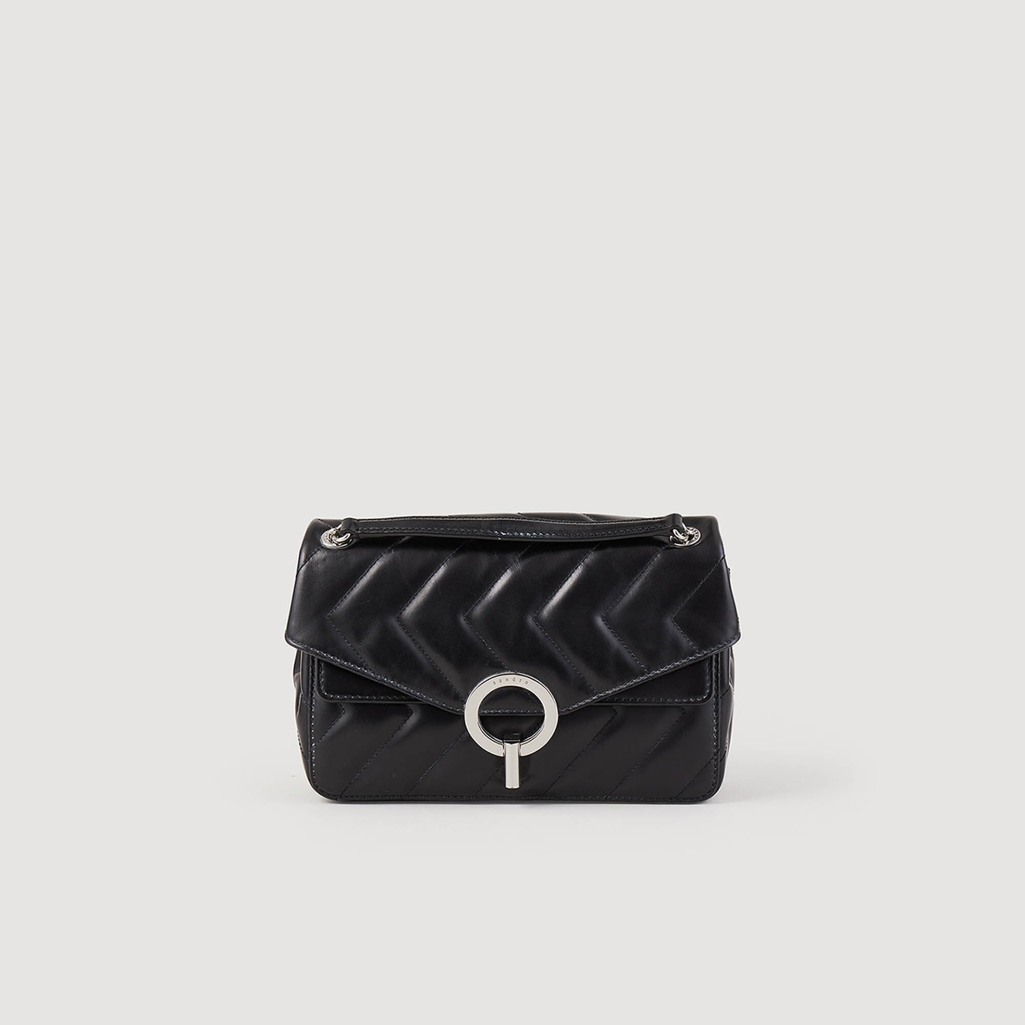 Sandro / Yza bag in certified leather Black