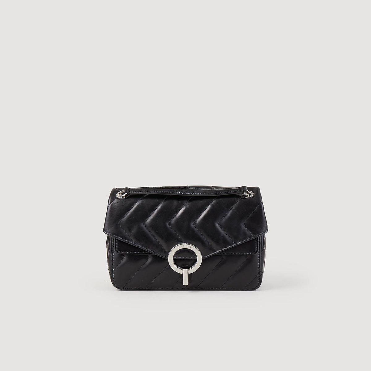 Sandro / Yza bag in certified leather Black