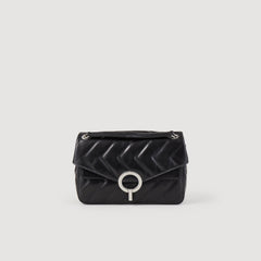 Sandro / Yza bag in certified leather Black