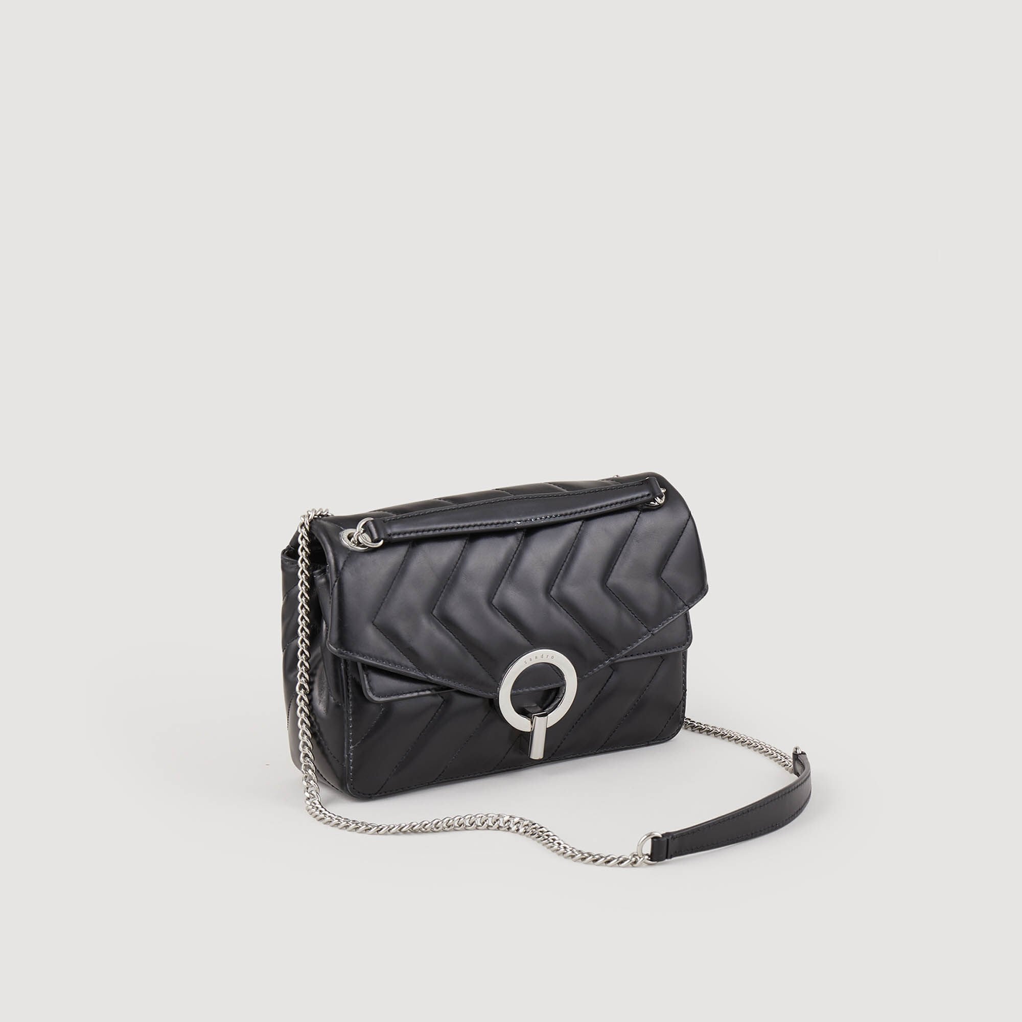 Sandro / Yza bag in certified leather Black