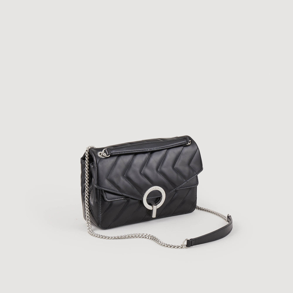 Sandro / Yza bag in certified leather Black
