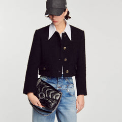 Sandro / Yza bag in certified leather Black