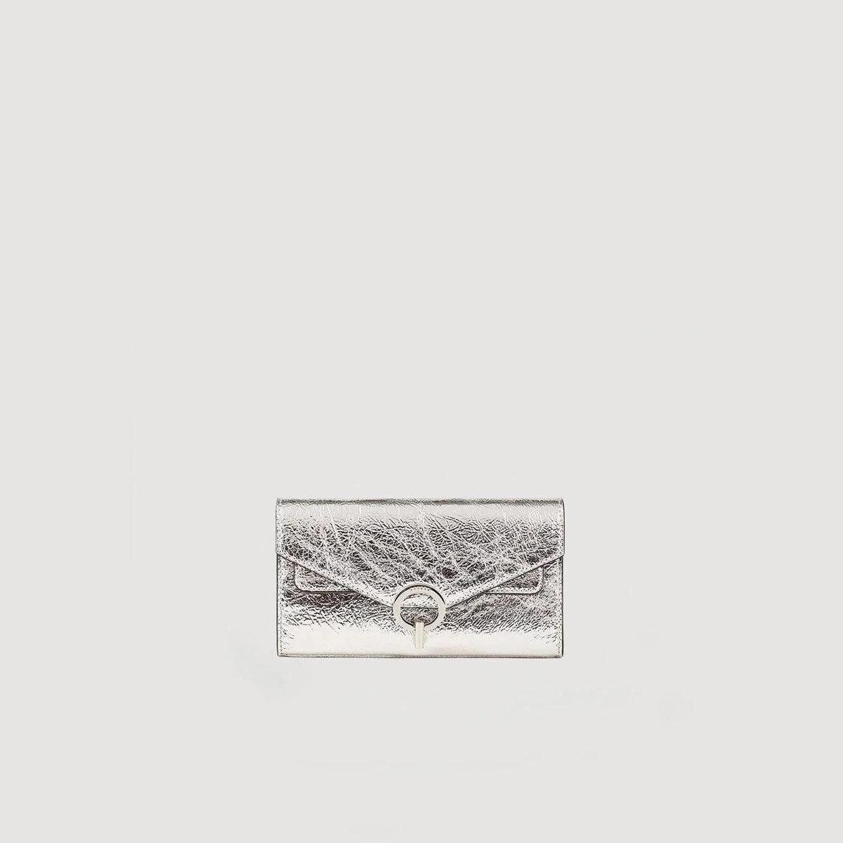 Sandro / Yza Pocket clutch bag Silver